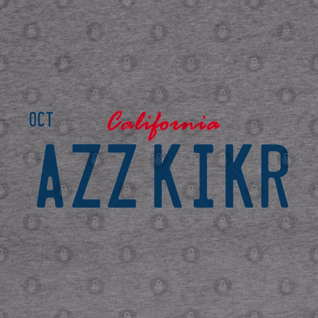 AZZ KICKR license plate from Con Air by hauntedjack